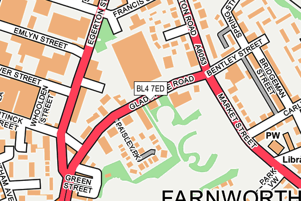 BL4 7ED map - OS OpenMap – Local (Ordnance Survey)