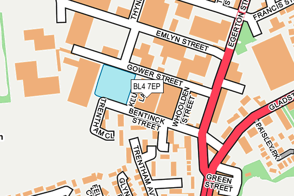 BL4 7EP map - OS OpenMap – Local (Ordnance Survey)