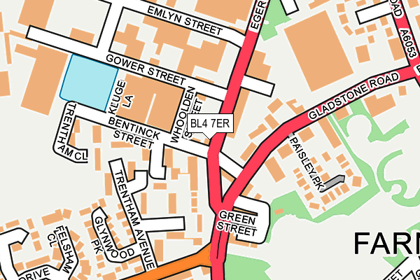BL4 7ER map - OS OpenMap – Local (Ordnance Survey)