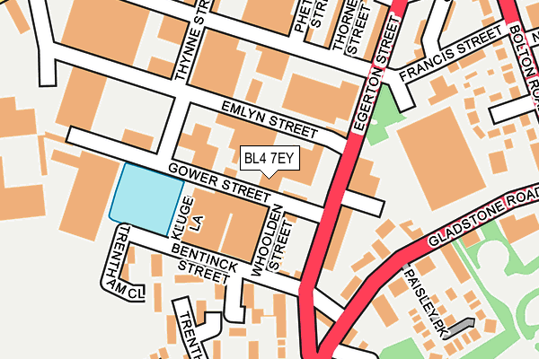 BL4 7EY map - OS OpenMap – Local (Ordnance Survey)