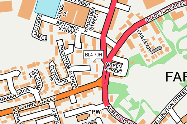 BL4 7JH map - OS OpenMap – Local (Ordnance Survey)