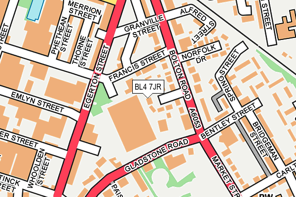 BL4 7JR map - OS OpenMap – Local (Ordnance Survey)