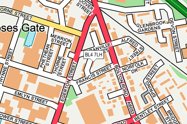 BL4 7LH map - OS OpenMap – Local (Ordnance Survey)