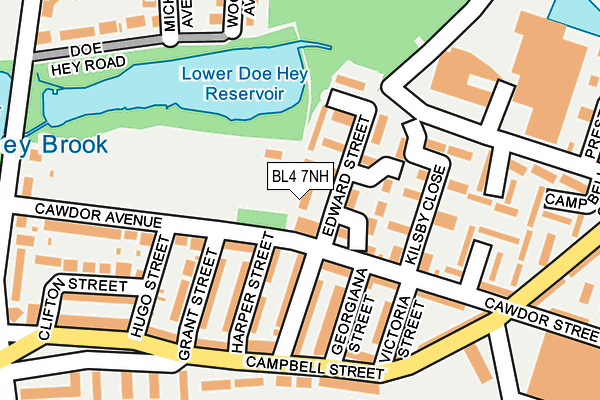 BL4 7NH map - OS OpenMap – Local (Ordnance Survey)