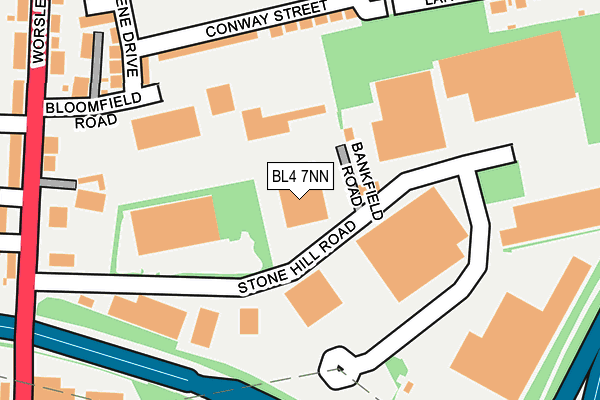 BL4 7NN map - OS OpenMap – Local (Ordnance Survey)