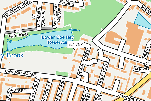 BL4 7NP map - OS OpenMap – Local (Ordnance Survey)