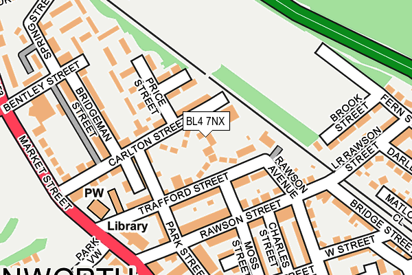BL4 7NX map - OS OpenMap – Local (Ordnance Survey)