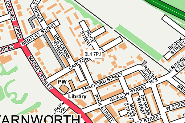 BL4 7PJ map - OS OpenMap – Local (Ordnance Survey)