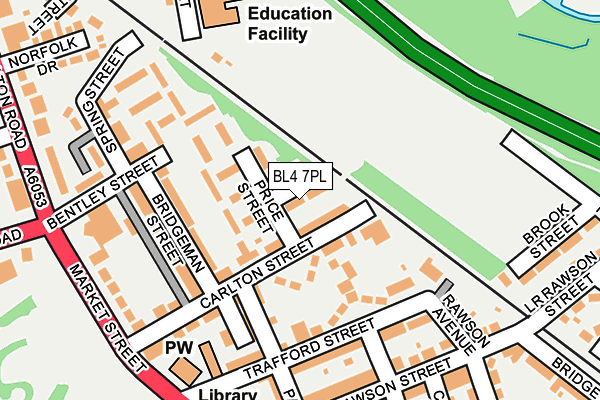 BL4 7PL map - OS OpenMap – Local (Ordnance Survey)