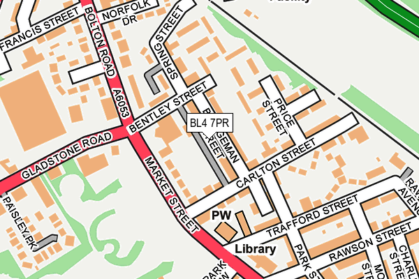BL4 7PR map - OS OpenMap – Local (Ordnance Survey)