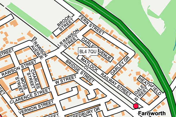 BL4 7QU map - OS OpenMap – Local (Ordnance Survey)