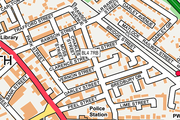 BL4 7RB map - OS OpenMap – Local (Ordnance Survey)
