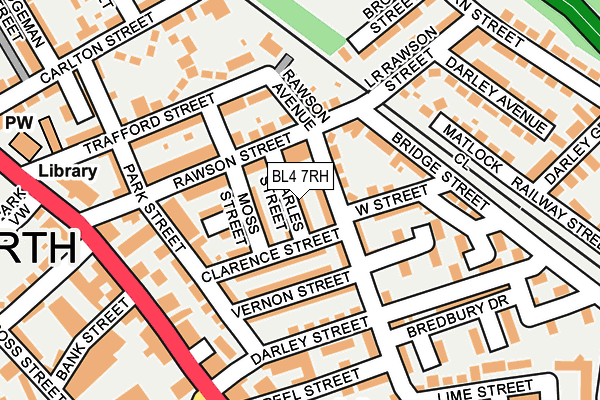 BL4 7RH map - OS OpenMap – Local (Ordnance Survey)