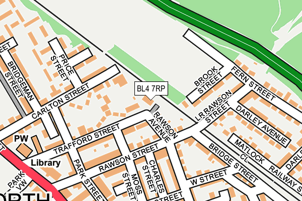 BL4 7RP map - OS OpenMap – Local (Ordnance Survey)