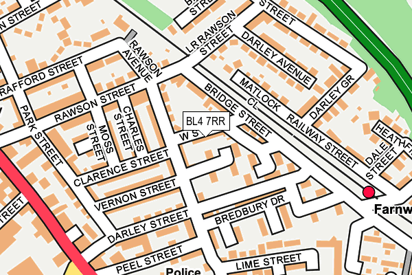 BL4 7RR map - OS OpenMap – Local (Ordnance Survey)