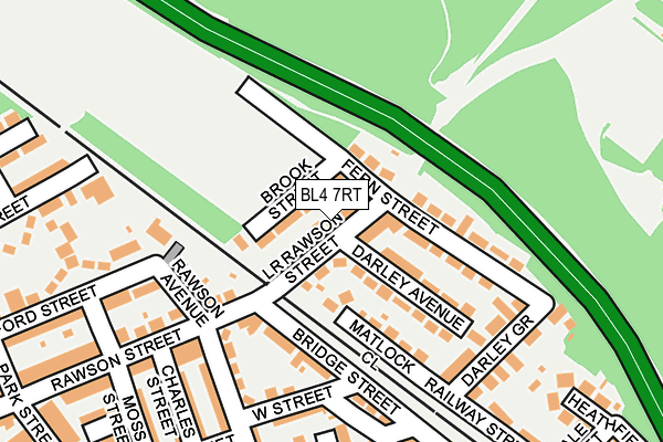 BL4 7RT map - OS OpenMap – Local (Ordnance Survey)