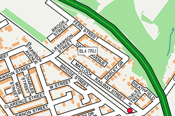 BL4 7RU map - OS OpenMap – Local (Ordnance Survey)