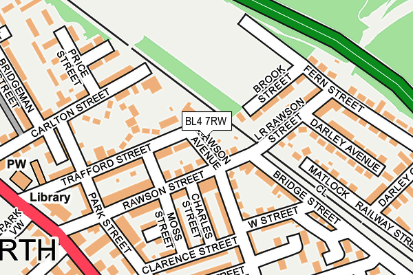 BL4 7RW map - OS OpenMap – Local (Ordnance Survey)