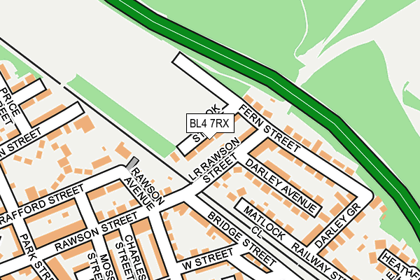 BL4 7RX map - OS OpenMap – Local (Ordnance Survey)