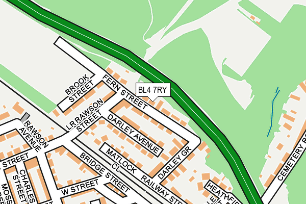 BL4 7RY map - OS OpenMap – Local (Ordnance Survey)