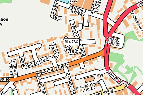 BL4 7SX map - OS OpenMap – Local (Ordnance Survey)