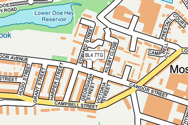 BL4 7TG map - OS OpenMap – Local (Ordnance Survey)