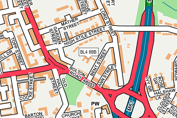 BL4 8BB map - OS OpenMap – Local (Ordnance Survey)