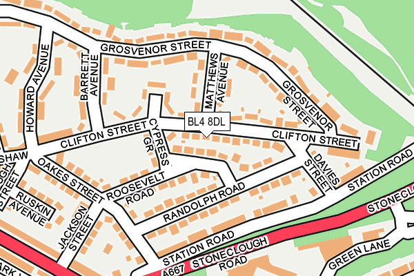 BL4 8DL map - OS OpenMap – Local (Ordnance Survey)