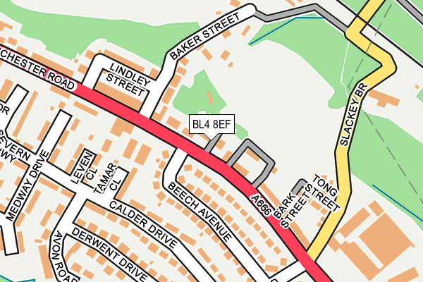 BL4 8EF map - OS OpenMap – Local (Ordnance Survey)