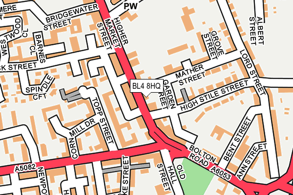 BL4 8HQ map - OS OpenMap – Local (Ordnance Survey)