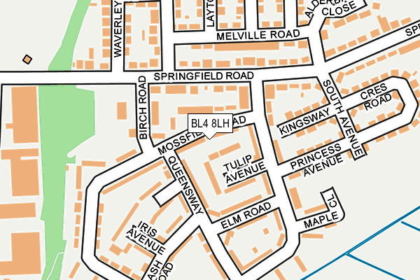 BL4 8LH map - OS OpenMap – Local (Ordnance Survey)