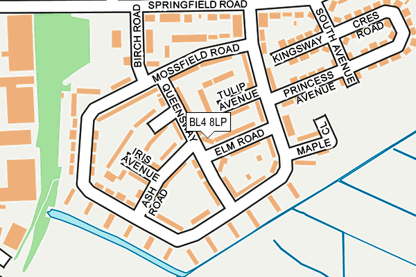 BL4 8LP map - OS OpenMap – Local (Ordnance Survey)
