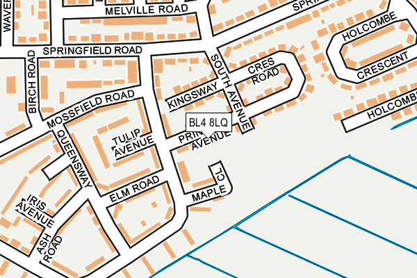 BL4 8LQ map - OS OpenMap – Local (Ordnance Survey)