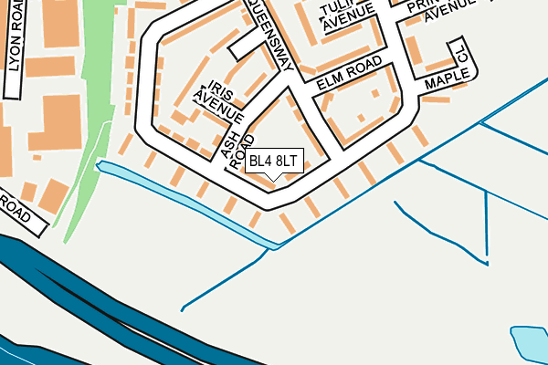 BL4 8LT map - OS OpenMap – Local (Ordnance Survey)