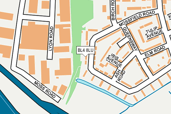 BL4 8LU map - OS OpenMap – Local (Ordnance Survey)
