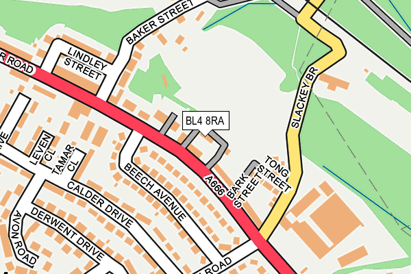 BL4 8RA map - OS OpenMap – Local (Ordnance Survey)