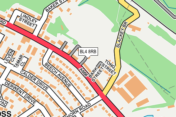 BL4 8RB map - OS OpenMap – Local (Ordnance Survey)