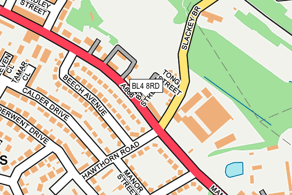 BL4 8RD map - OS OpenMap – Local (Ordnance Survey)