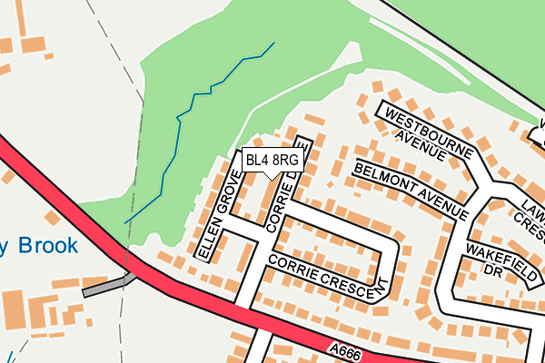 BL4 8RG map - OS OpenMap – Local (Ordnance Survey)
