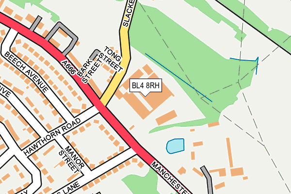 BL4 8RH map - OS OpenMap – Local (Ordnance Survey)