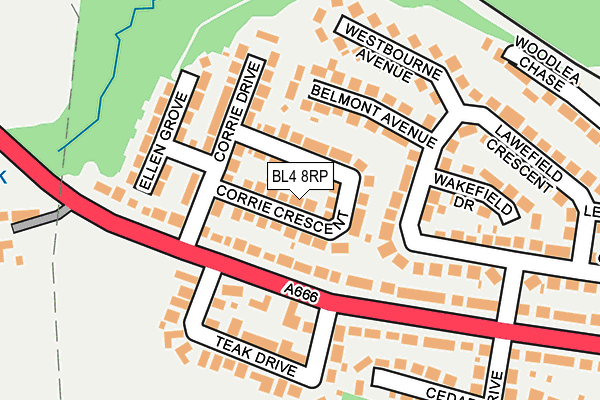 BL4 8RP map - OS OpenMap – Local (Ordnance Survey)