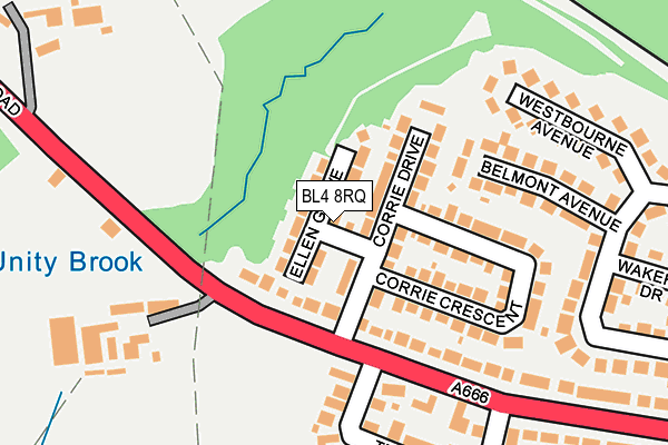 BL4 8RQ map - OS OpenMap – Local (Ordnance Survey)