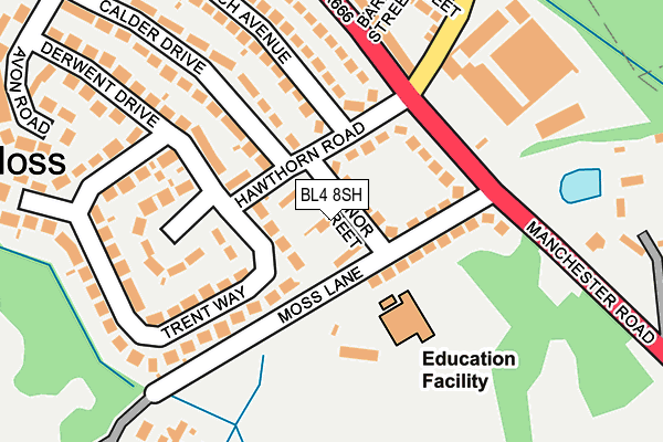 BL4 8SH map - OS OpenMap – Local (Ordnance Survey)