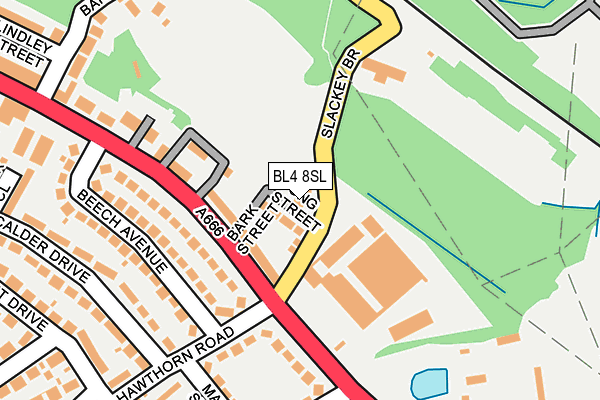 BL4 8SL map - OS OpenMap – Local (Ordnance Survey)