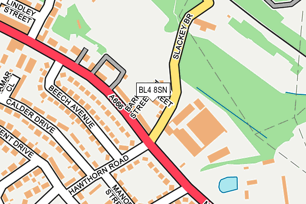 BL4 8SN map - OS OpenMap – Local (Ordnance Survey)