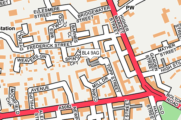 BL4 9AG map - OS OpenMap – Local (Ordnance Survey)