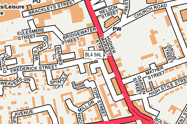 BL4 9AL map - OS OpenMap – Local (Ordnance Survey)