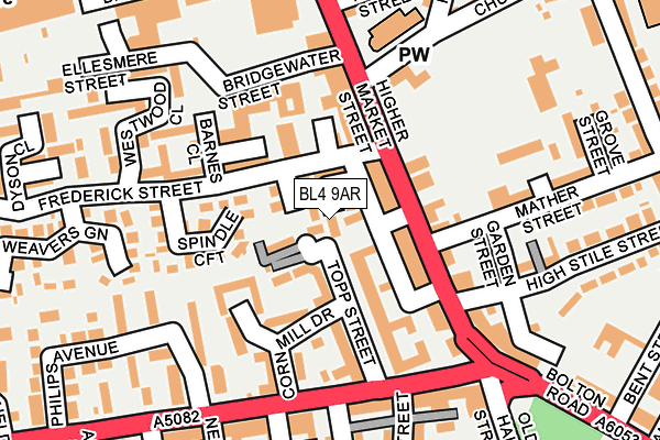 BL4 9AR map - OS OpenMap – Local (Ordnance Survey)