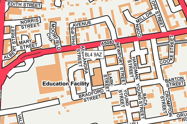 BL4 9AZ map - OS OpenMap – Local (Ordnance Survey)