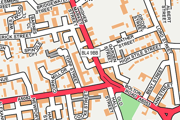 BL4 9BB map - OS OpenMap – Local (Ordnance Survey)